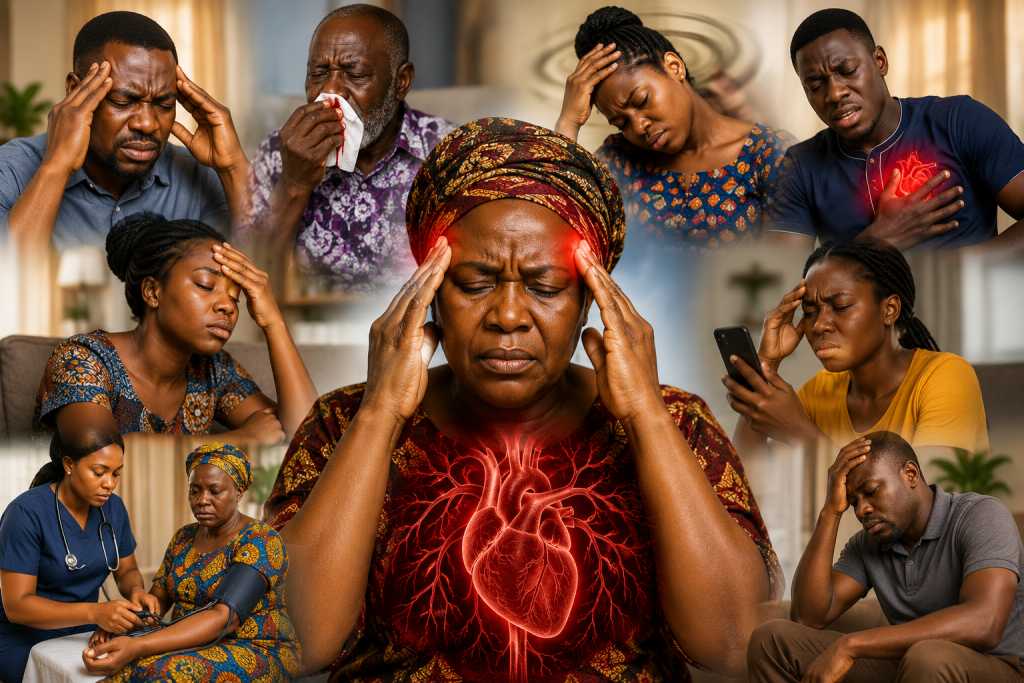 warning signs of high blood pressure